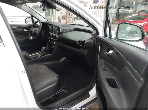 5NMS3CAD8LH225385 2020 HYUNDAI SANTA FE White Widok wnętrza z przodu