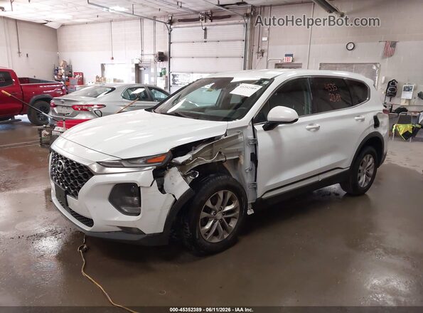 5NMS3CAD8LH225385 2020 HYUNDAI SANTA FE White Przód lewy