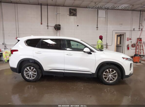 5NMS3CAD8LH225385 2020 HYUNDAI SANTA FE White Widok wnętrza z tyłu