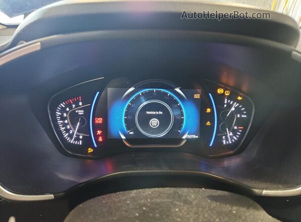 5NMS3CAD8LH262615 2020 HYUNDAI SANTA Blue ხელსაწყოთა პანელის ხედი