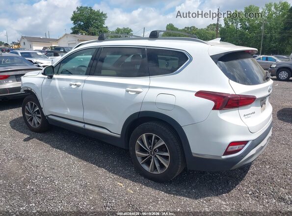 5NMS3CAD9KH028871 2019 HYUNDAI SANTA FE White Tył lewy