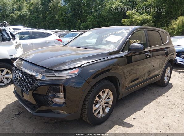 5NMS3CAD9KH032208 2019 HYUNDAI SANTA FE Black Vista tres cuartos delantera izquierda