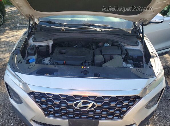 5NMS3CAD9LH176343 2020 HYUNDAI SANTA Silver Vista del compartimento del motor