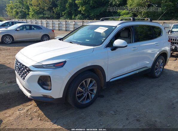 5NMS3CAD9LH177962 2020 HYUNDAI SANTA FE White Առջևի ձախ երեք քառորդ տեսարան