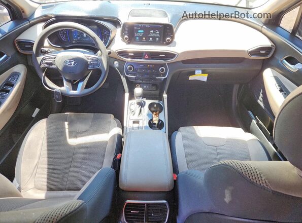 5NMS3CAD9LH204240 2020 HYUNDAI SANTA Black Widok deski rozdzielczej
