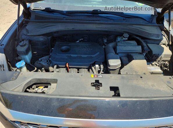 5NMS3CAD9LH204240 2020 HYUNDAI SANTA Black Widok komory silnika