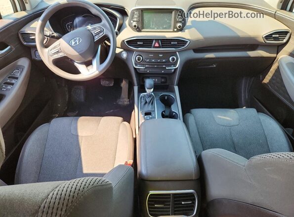 5NMS3CADXKH018107 2019 HYUNDAI SANTA White Widok deski rozdzielczej