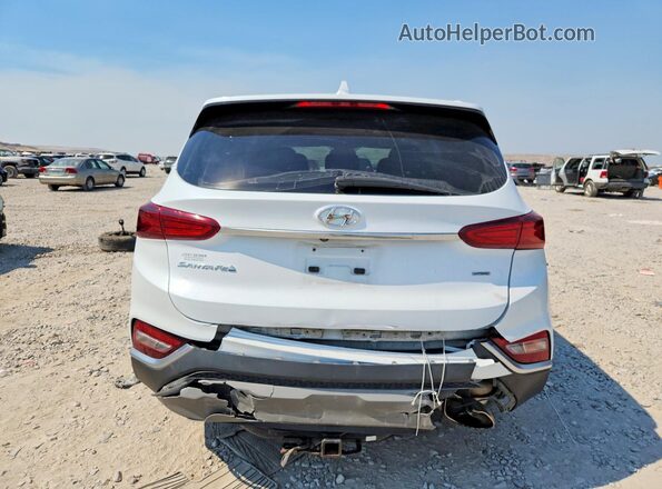 5NMS3CADXKH018107 2019 HYUNDAI SANTA White Widok z tyłu