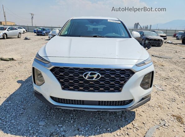 5NMS3CADXKH018107 2019 HYUNDAI SANTA White Widok z przodu
