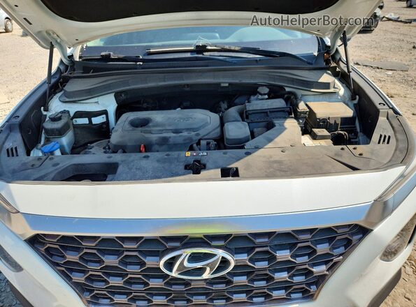 5NMS3CADXKH018107 2019 HYUNDAI SANTA White Widok wnętrza z tyłu