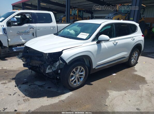 5NMS3CADXKH074953 2019 HYUNDAI SANTA FE White Front left