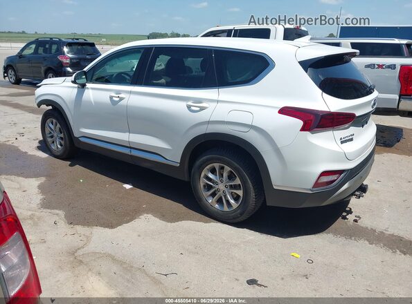 5NMS3CADXKH074953 2019 HYUNDAI SANTA FE White Rear left