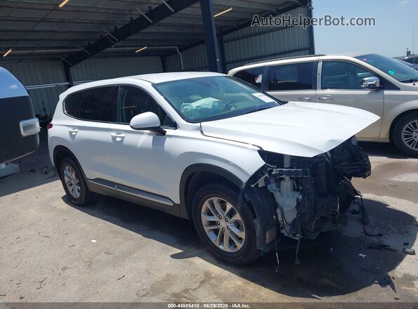 5NMS3CADXKH074953 2019 HYUNDAI SANTA FE White Rear interior view
