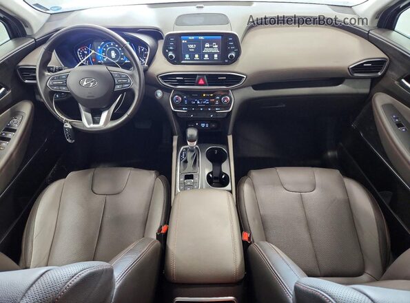 5NMS3CADXLH153699 2020 HYUNDAI SANTA Blue Widok deski rozdzielczej
