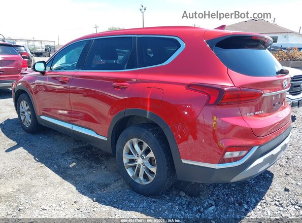 5NMS3CADXLH172625 2020 HYUNDAI SANTA FE Red Trasero izquierdo