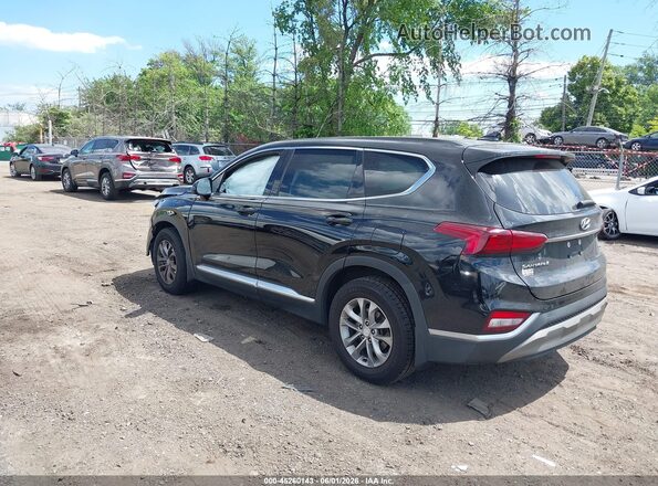 5NMS3CADXLH174813 2020 HYUNDAI SANTA FE Black Задня ліва чверть