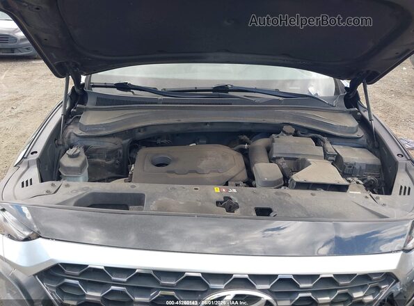 5NMS3CADXLH174813 2020 HYUNDAI SANTA FE Black Вид ззаду