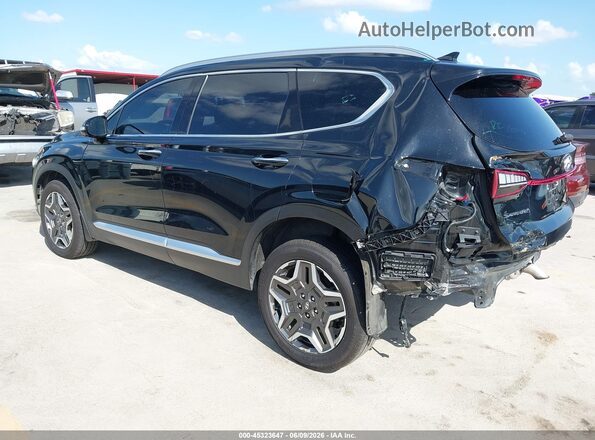 5NMS3DA12PH023322 2023 HYUNDAI SANTA FE HYBRID Black Rear left
