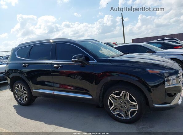 5NMS3DA12PH023322 2023 HYUNDAI SANTA FE HYBRID Black 360 interior view