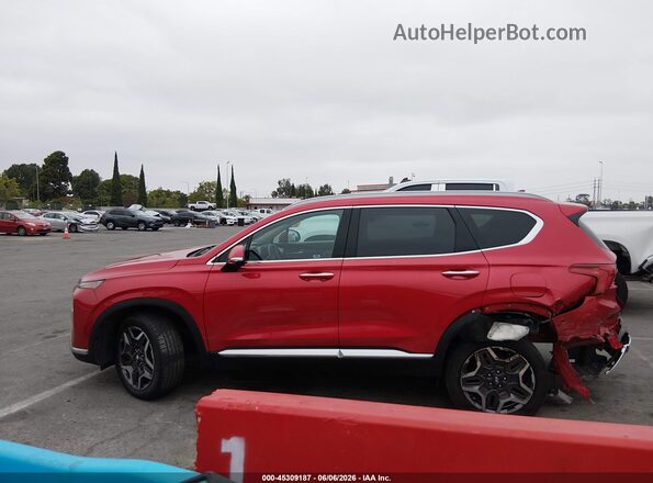 5NMS3DA14PH011236 2023 HYUNDAI SANTA FE HYBRID Красный Панорамный вид салона 360°