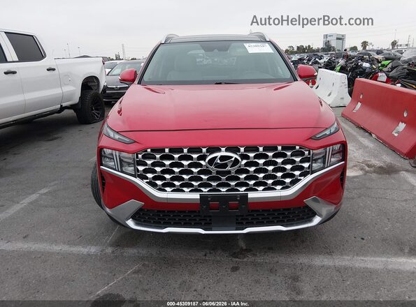 5NMS3DA14PH011236 2023 HYUNDAI SANTA FE HYBRID Красный Вид щитка приборов