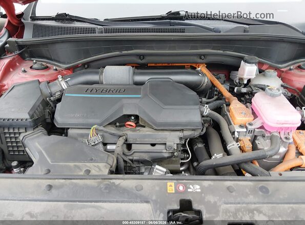 5NMS3DA14PH011236 2023 HYUNDAI SANTA FE HYBRID Красный Вид сзади