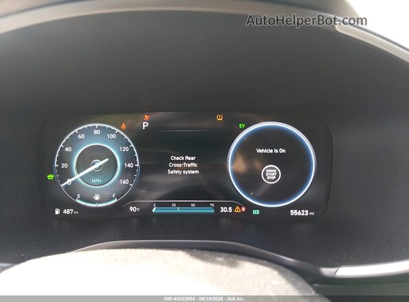 5NMS3DA14PH014816 2023 HYUNDAI SANTA FE HYBRID Gray Вид задніх сидінь