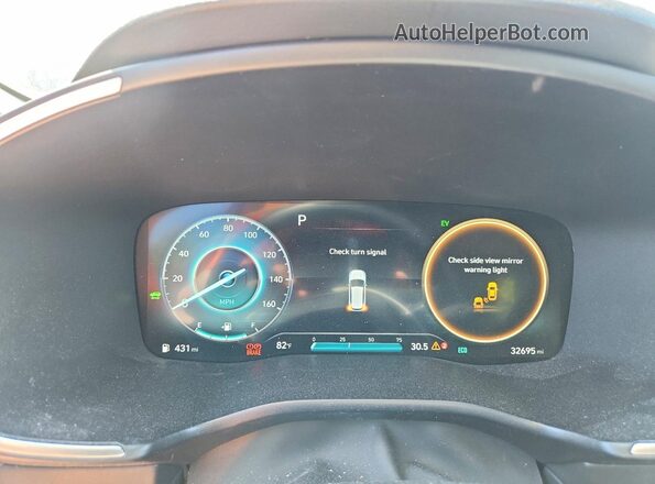 5NMS3DA16PH007995 2023 HYUNDAI SANTA Black Widok zestawu wskaźników