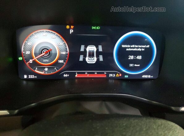 5NMS3DA19PH019591 2023 HYUNDAI SANTA Серый Вид щитка приборов