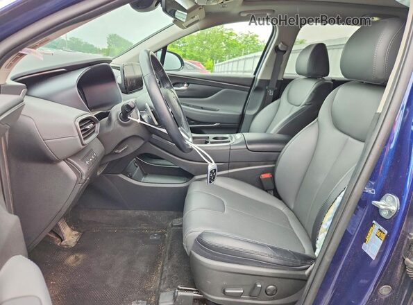 5NMS3DAJ0PH587955 2023 HYUNDAI SANTA Синий Вид салона спереди
