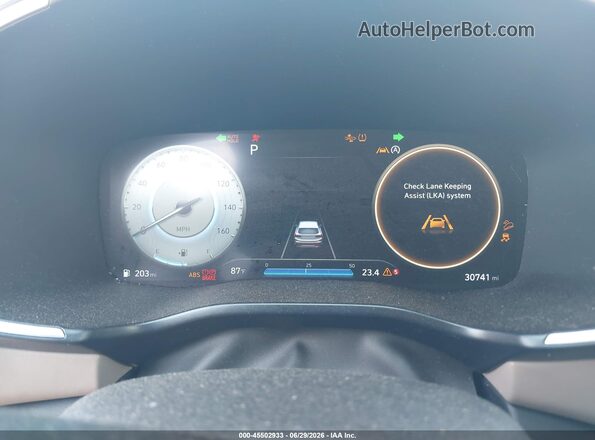 5NMS3DAJ1PH586636 2023 HYUNDAI SANTA FE Blue Вид задніх сидінь