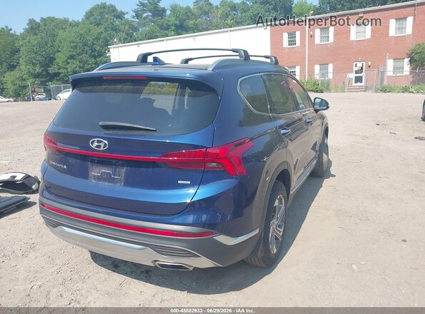 5NMS3DAJ1PH586636 2023 HYUNDAI SANTA FE Blue Задня права чверть