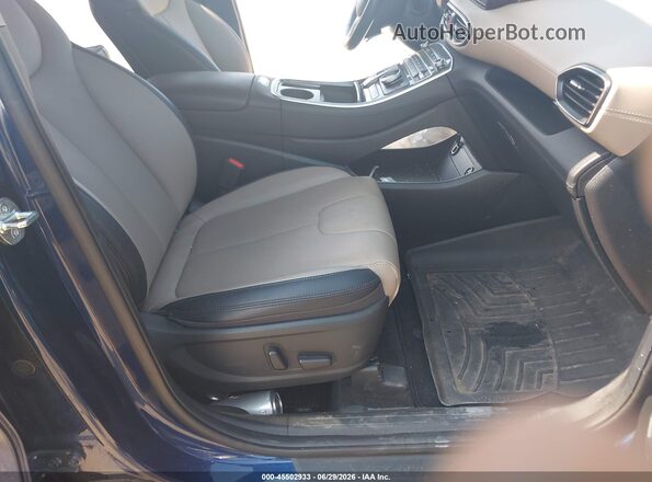 5NMS3DAJ1PH586636 2023 HYUNDAI SANTA FE Blue Вид салону спереду