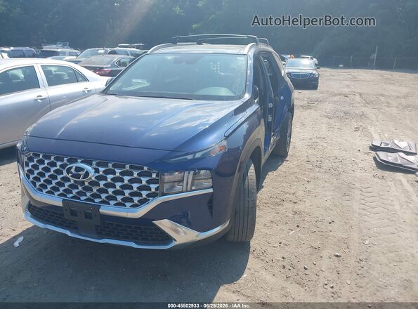 5NMS3DAJ1PH586636 2023 HYUNDAI SANTA FE Blue Передня ліва чверть