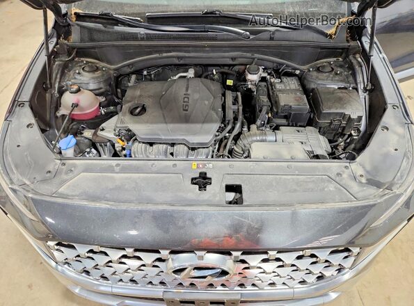 5NMS3DAJ1PH636886 2023 HYUNDAI SANTA Charcoal Vista del compartimento del motor