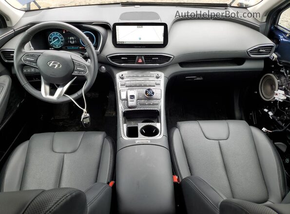 5NMS3DAJ2PH525859 2023 HYUNDAI SANTA Blue Вид панелі приладів