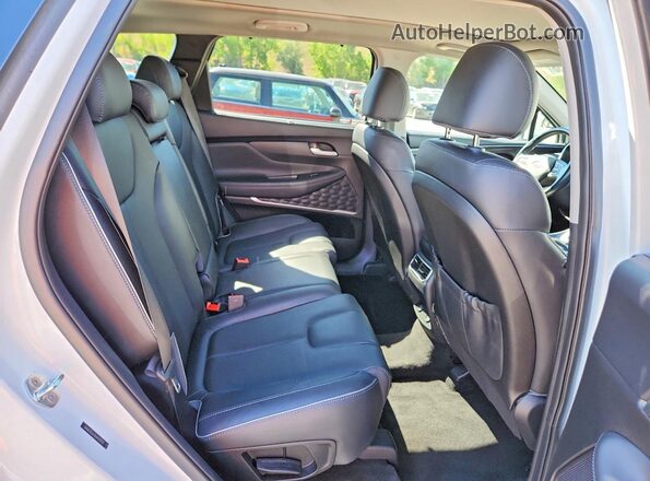 5NMS3DAJ3MH312947 2021 HYUNDAI SANTA White უკანა სალონის ხედი