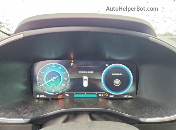 5NMS3DAJ4MH339686 2021 HYUNDAI SANTA White Instrument cluster view