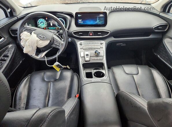 5NMS3DAJ4MH339686 2021 HYUNDAI SANTA White Dashboard view