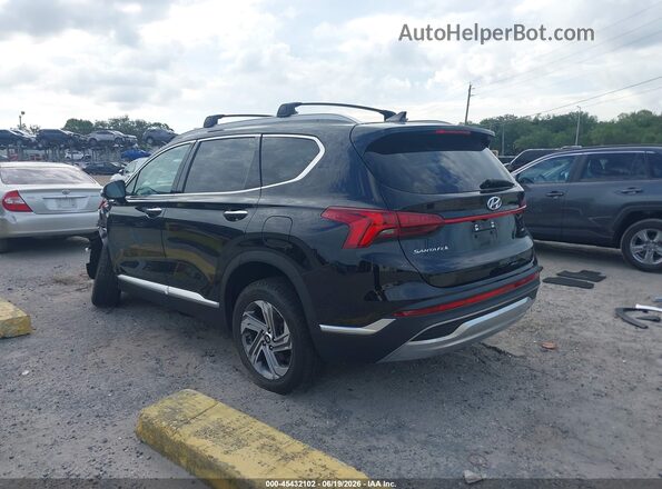 5NMS3DAJ4NH462874 2022 HYUNDAI SANTA FE Черный Задняя левая четверть