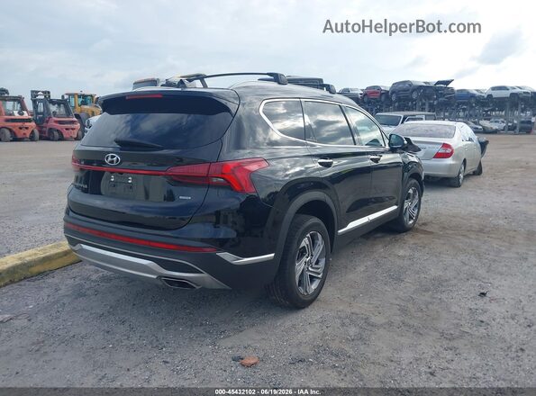 5NMS3DAJ4NH462874 2022 HYUNDAI SANTA FE Черный Задняя правая четверть