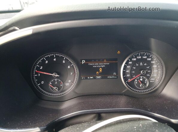 5NMS3DAJ4PH594522 2023 HYUNDAI SANTA Gray ხელსაწყოთა პანელის ხედი