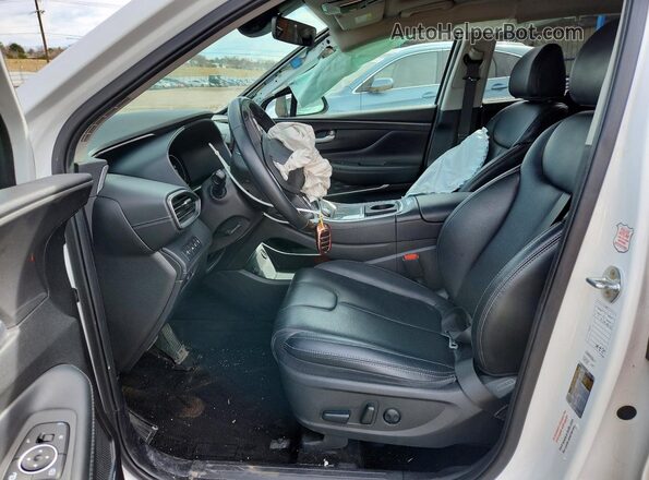 5NMS3DAJ5PH517688 2023 HYUNDAI SANTA White Widok wnętrza z przodu