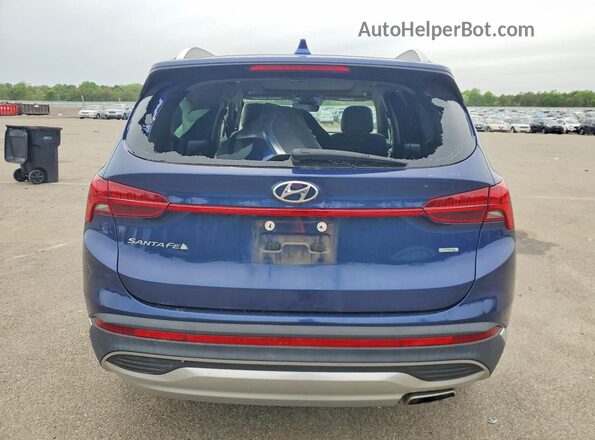 5NMS3DAJ8PH578307 2023 HYUNDAI SANTA Blue Вид ззаду