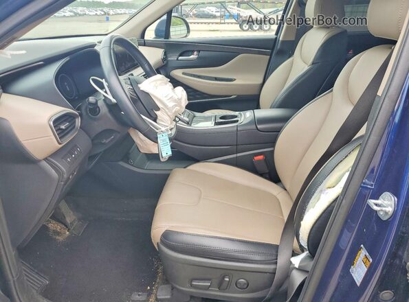 5NMS3DAJ8PH578307 2023 HYUNDAI SANTA Blue Вид салону спереду