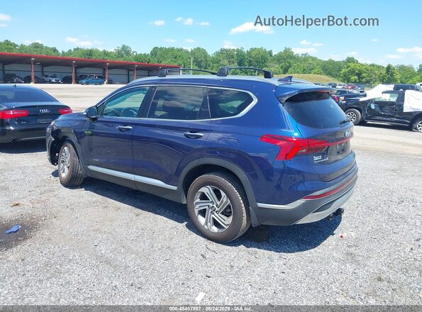 5NMS3DAJ9NH403741 2022 HYUNDAI SANTA FE Blue Задня ліва чверть