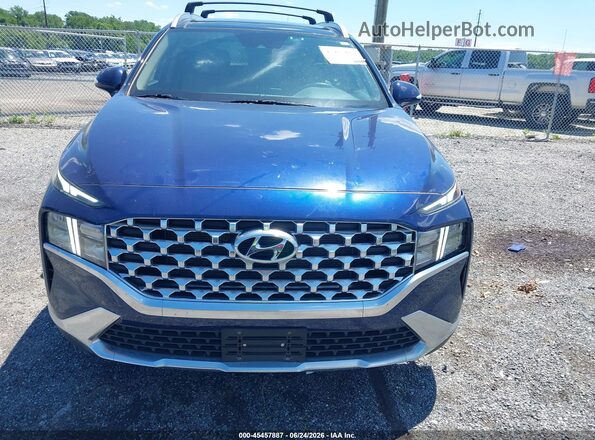 5NMS3DAJ9NH403741 2022 HYUNDAI SANTA FE Blue Вид щитка приладів