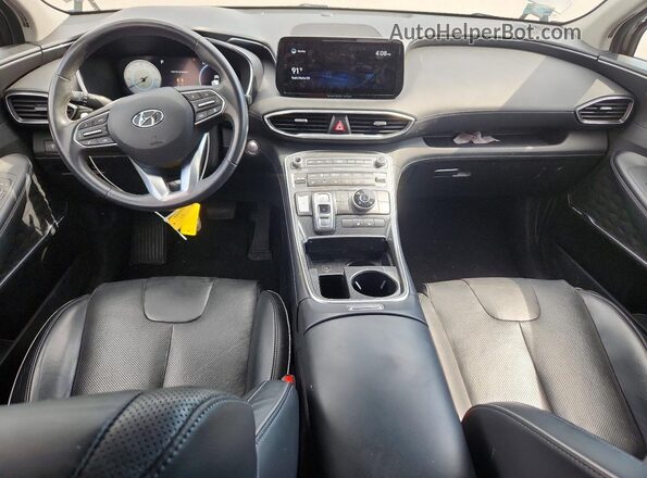 5NMS3DAJXMH311973 2021 HYUNDAI SANTA Gray Dashboard view