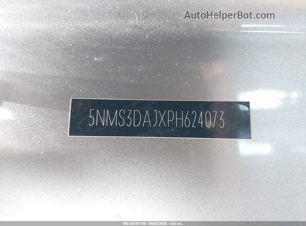 5NMS3DAJXPH624073 2023 HYUNDAI SANTA FE Серебряный 
