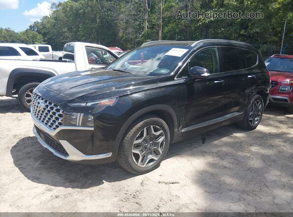 5NMS44AL0MH322222 2021 HYUNDAI SANTA FE Черный Передняя левая четверть